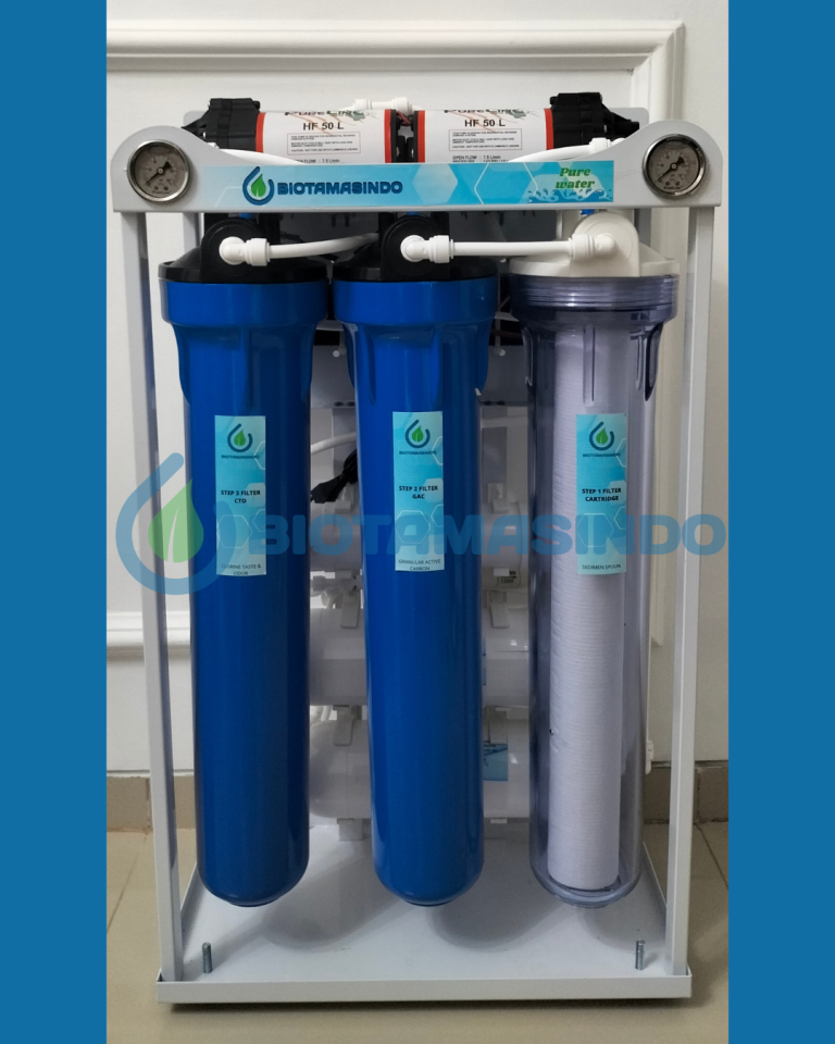 Instalasi mesin air minum reverse osmosis biotamasindo seturan
