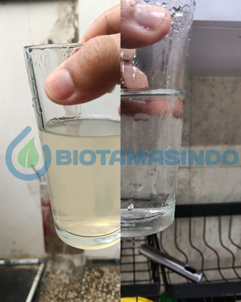 Filter Penjernih Air Sumur Besi Berwarna Kuning Wedomartani