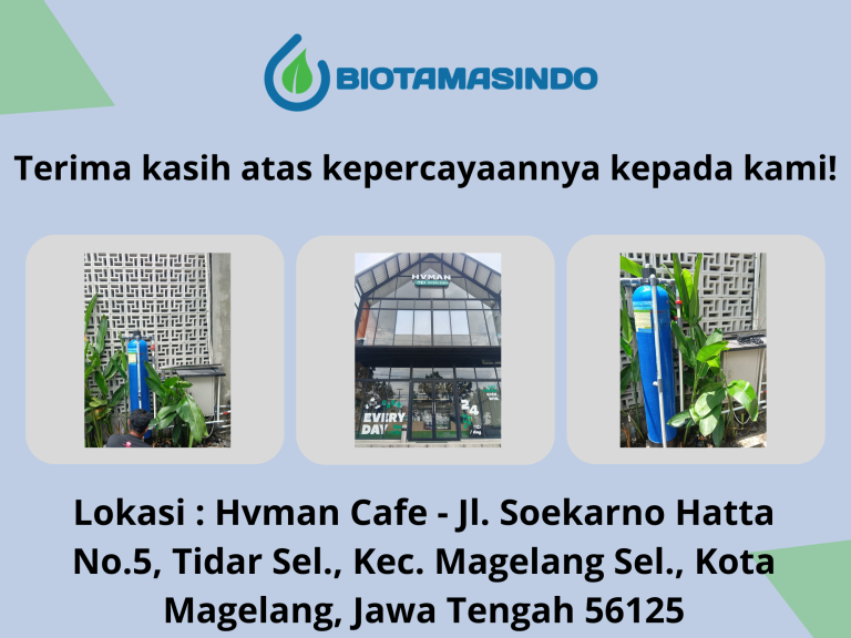 Filter Air Bersih Hvman Cafe – Magelang Jawa Tengah