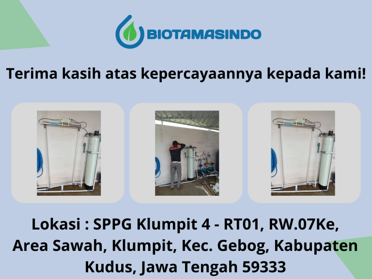 Filter Penjernih Air Sumur SPPG Klumpit Kudus Jawa Tengah