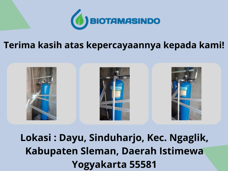 Filter Air Sumur Rumah Tangga Berwarna Kuning & Bau