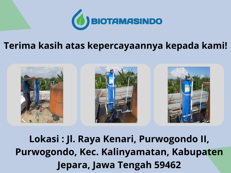 Filter Penjernih Air Sumur - Kalinyamatan Jepara