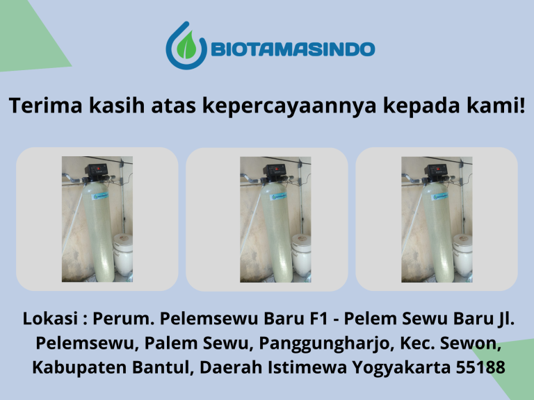 Filter Air Sumur Perumahan Pelem Sewu Baru Bantul