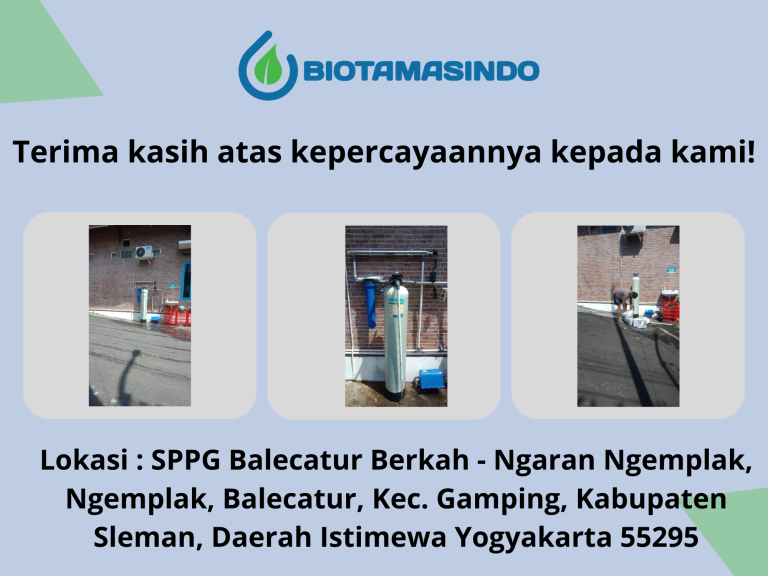 Filter Penjernih Air Sumur - SPPG Balecatur Berkah Gamping