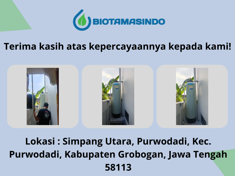 Filter Air Sumur / PDAM Purwodadi Grobogan Garansi 1 Tahun