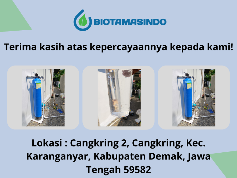 Filter Air Sumur dan PDAM Cangkring Demak