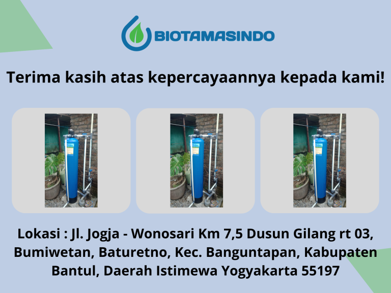 Penjernih Air Sumur Biotamasindo Baturetno Banguntapan Bantul