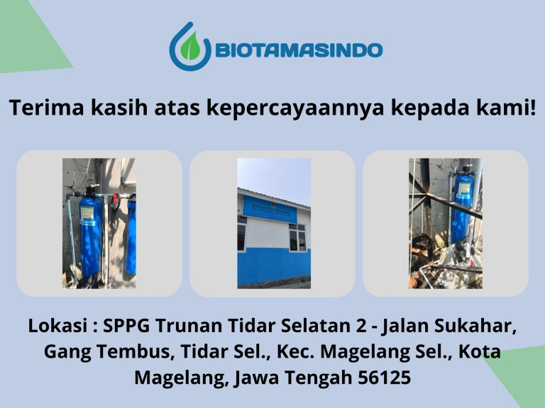 Filter Air Bersih Tidar Selatan Magelang