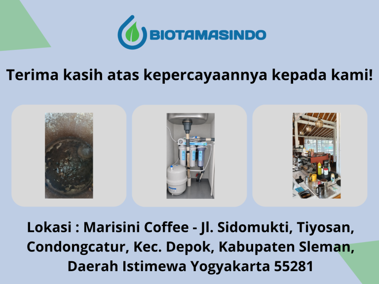 Mesin Air Minum RO Kebutuhan Cafe Yogyakarta