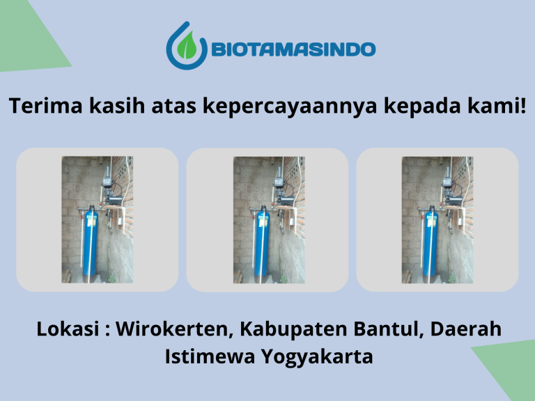 Filter Air Sumur Kuning dan Bau Besi di Bantul | BIOTAMASINDO